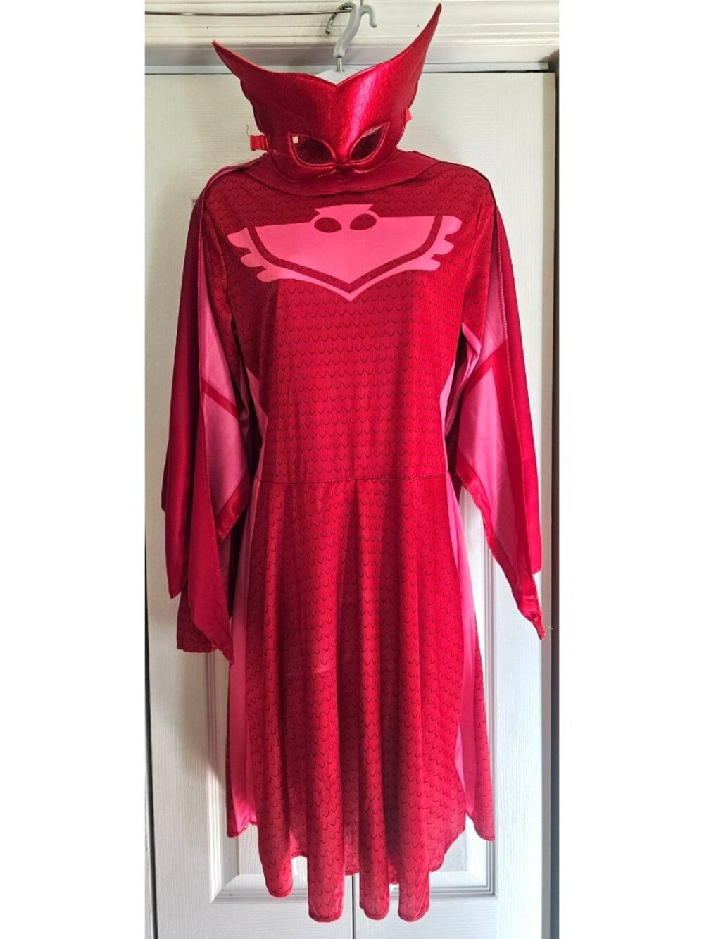 PJ Masks Owlette Costume Women Dress Wing Cape Mask Halloween Birthday Party S